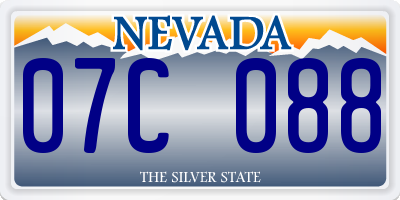 NV license plate 07C088