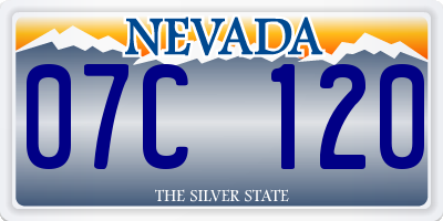 NV license plate 07C120