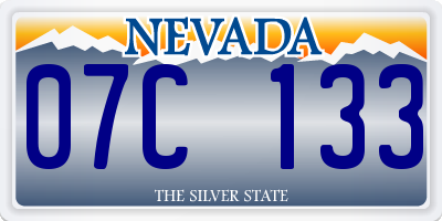 NV license plate 07C133
