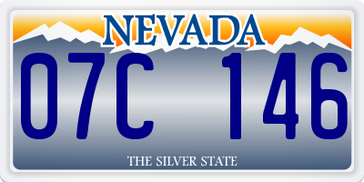 NV license plate 07C146