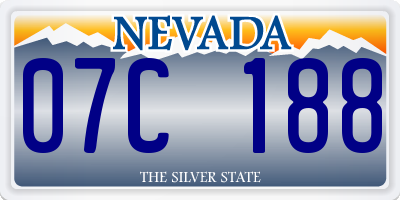 NV license plate 07C188