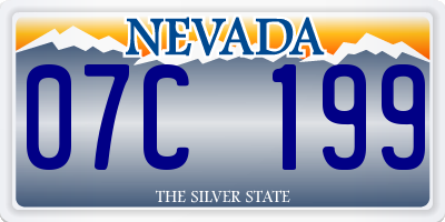 NV license plate 07C199