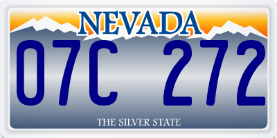 NV license plate 07C272