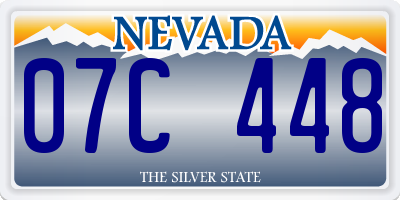 NV license plate 07C448