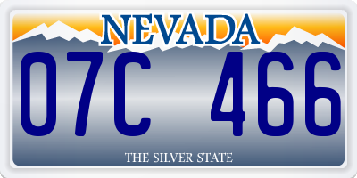 NV license plate 07C466