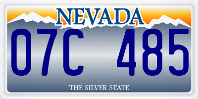 NV license plate 07C485