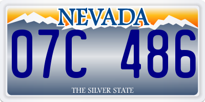 NV license plate 07C486