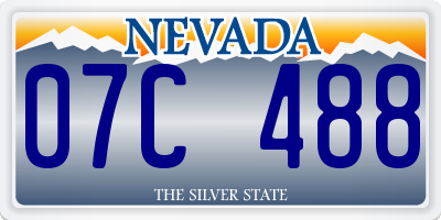 NV license plate 07C488