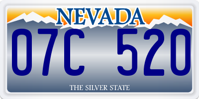 NV license plate 07C520