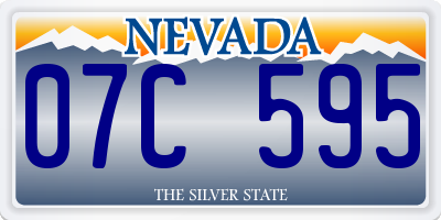 NV license plate 07C595