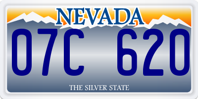 NV license plate 07C620