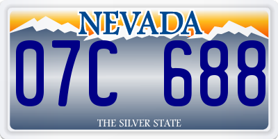 NV license plate 07C688