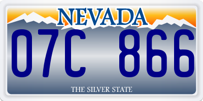 NV license plate 07C866