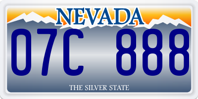 NV license plate 07C888