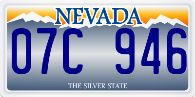 NV license plate 07C946