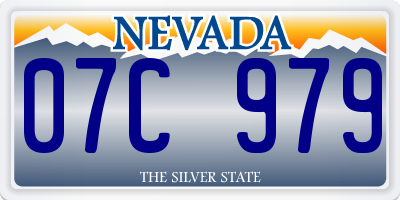 NV license plate 07C979