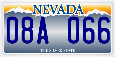 NV license plate 08A066