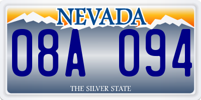 NV license plate 08A094