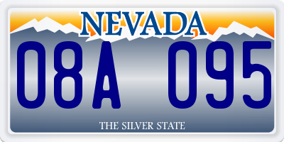 NV license plate 08A095