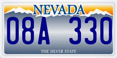 NV license plate 08A330