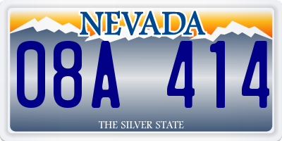 NV license plate 08A414