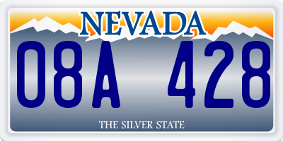 NV license plate 08A428