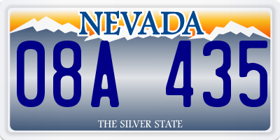 NV license plate 08A435