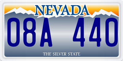 NV license plate 08A440