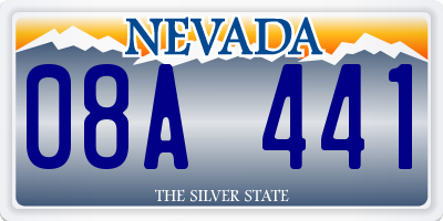 NV license plate 08A441