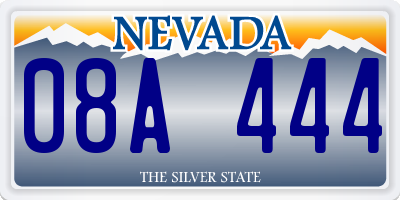 NV license plate 08A444