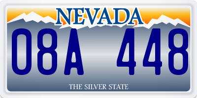 NV license plate 08A448