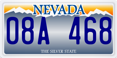 NV license plate 08A468