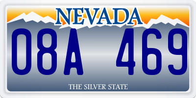 NV license plate 08A469