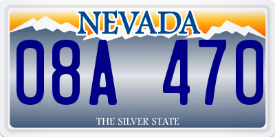 NV license plate 08A470