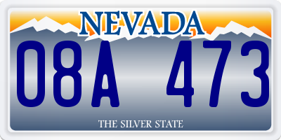 NV license plate 08A473