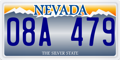 NV license plate 08A479