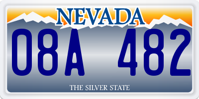 NV license plate 08A482