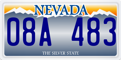 NV license plate 08A483