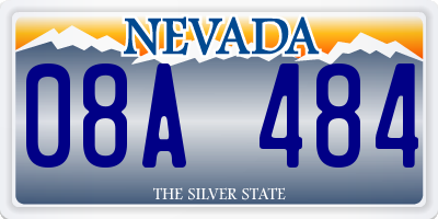 NV license plate 08A484