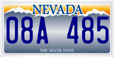 NV license plate 08A485