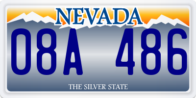 NV license plate 08A486