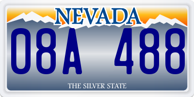 NV license plate 08A488