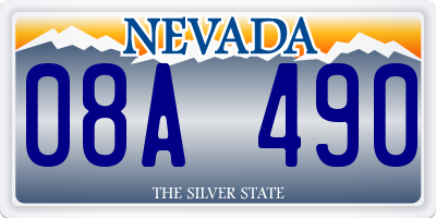 NV license plate 08A490