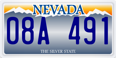 NV license plate 08A491