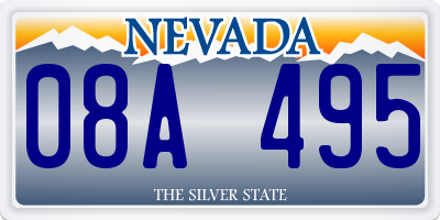 NV license plate 08A495