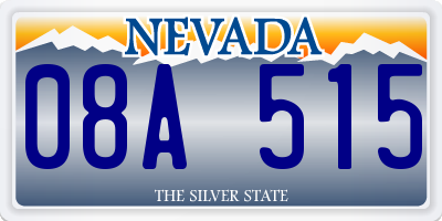 NV license plate 08A515