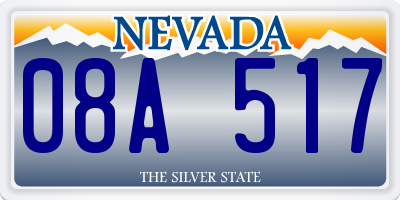 NV license plate 08A517