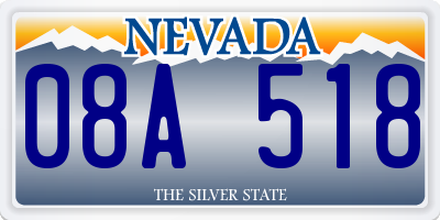 NV license plate 08A518