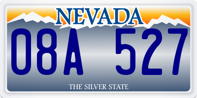 NV license plate 08A527