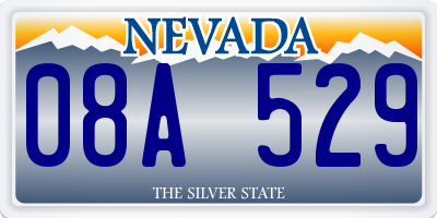 NV license plate 08A529
